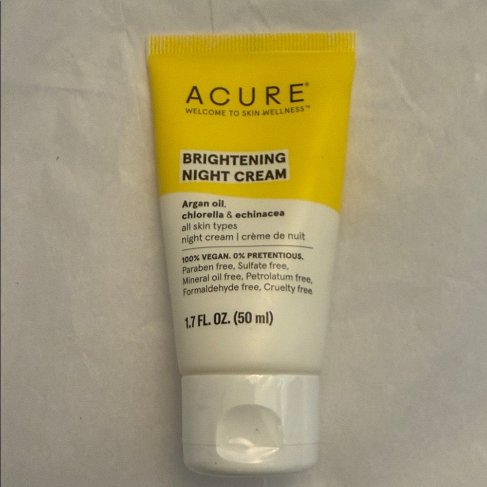 Acure Brightening Night Cream - Argan oil 1.7 fl oz